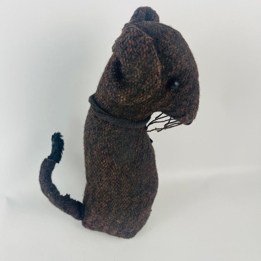 Handmade Cloth Primitive Folk Art Mouse 9 1/2”